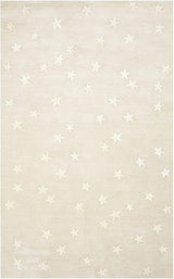 Hand-Crafted Premium Wool Area Rug with Starry Night Sky Design