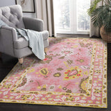 Traditional Oushak Wool Rug - Handmade Vintage-Inspired Turkish Carpet