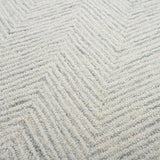 Modern Herringbone Chevron Collection Handmade Wool Area Rug - Durable for High Traffic, Contemporary Design Rug