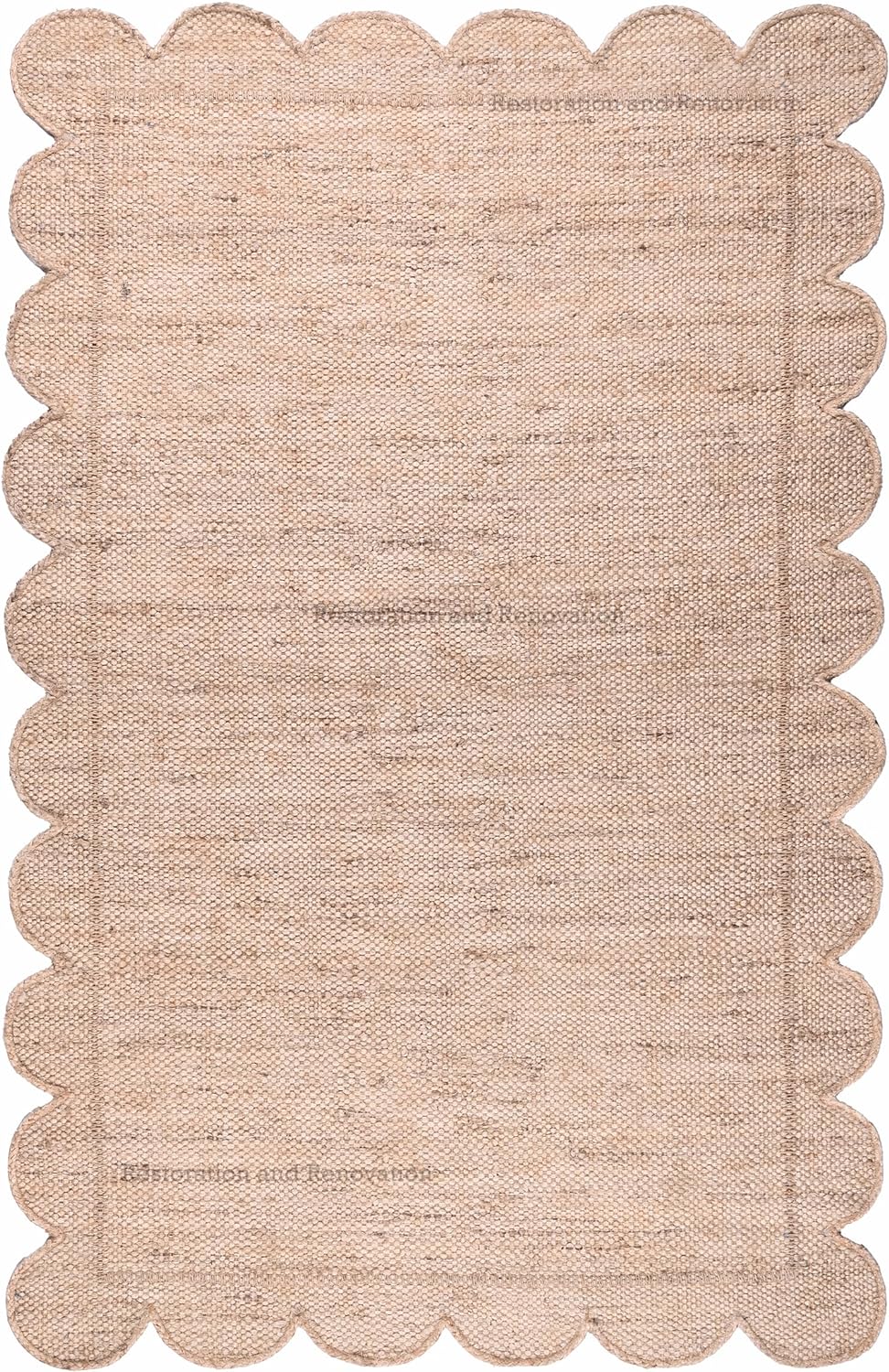 Handmade Jute Area Rug - Natural Fiber Carpet