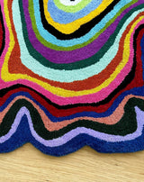 Irregular Shaped Handmade Wool Rug