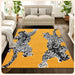 Climbing Jaguar Modern Handmade Wool Area Rug