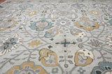 New Hand Made Floral, Kids, Modern, Herringbone Wool Area Rug