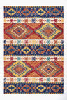 Traditional Handcrafted Ethnic Pattern Bold and Bright Wool Area Rug