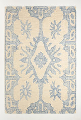 Abstract & Herringbone Collection Handmade Wool Area Rug - Durable for High Traffic Rug