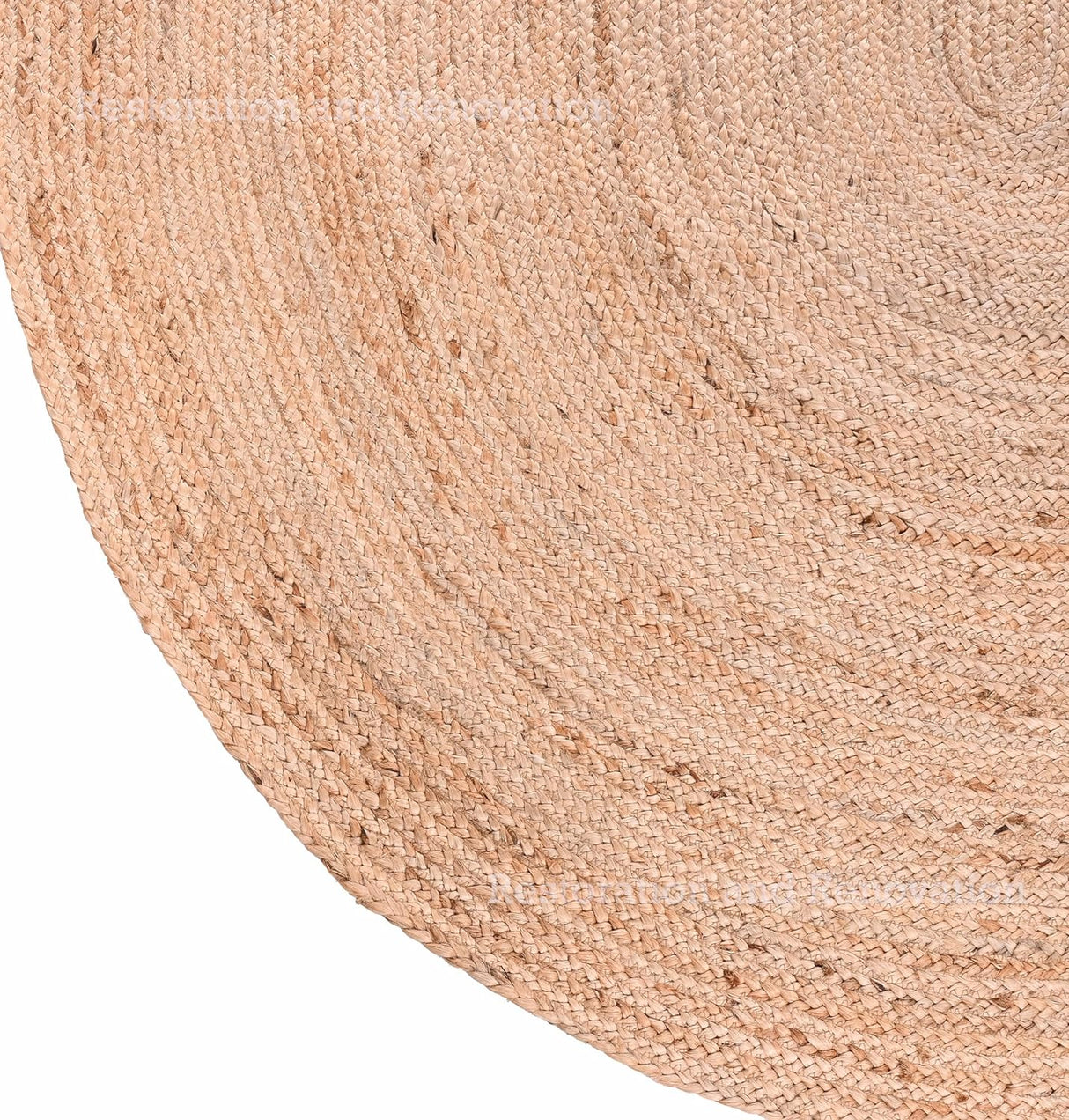 Natural Elegance Handwoven Oval Shape Jute Area Rug