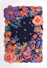 Handmade Floral Irregular Wool Area Rug