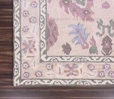 Traditional Oushak Wool Rug - Handmade Vintage-Inspired Turkish Carpet