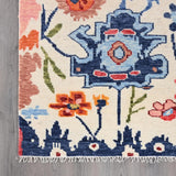 Hand-Knotted Oushak Wool Area Rug - Colorful, Traditional Pattern, Soft, Durable & Thick Carpet