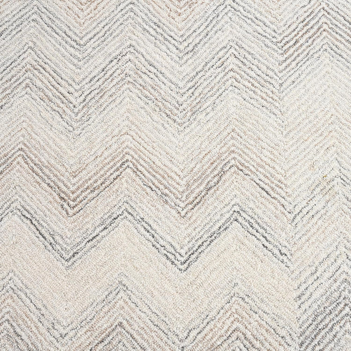 Modern Herringbone Chevron Collection Handmade Wool Area Rug - Durable for High Traffic, Contemporary Design Rug