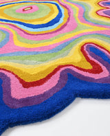 Irregular Shaped Handmade Wool Rug