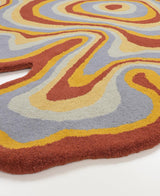 Irregular Shaped Handmade Wool Rug