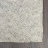 Modern Herringbone Chevron Collection Handmade Wool Area Rug - Durable for High Traffic, Contemporary Design Rug