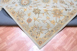 New Hand Made Floral, Kids, Modern, Herringbone Wool Area Rug