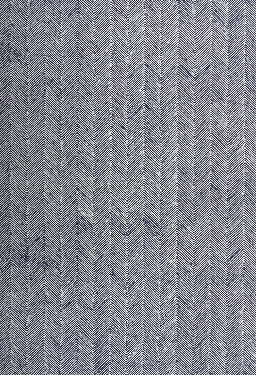 Modern Herringbone Chevron Collection Handmade Wool Area Rug - Durable for High Traffic, Contemporary Design Rug