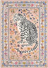 Handmade Cheetah Wool Area Rug