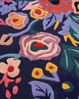 Handmade Floral Irregular Wool Area Rug