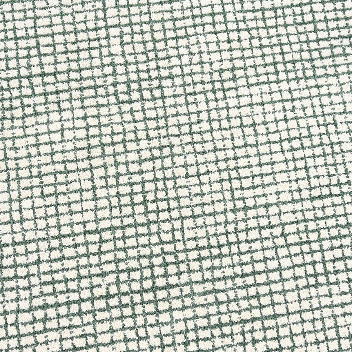 Handmade Wool Area Rug with Modern Grid Pattern | Thick, Soft, and Durable Carpet