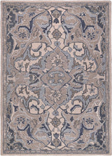 Handmade Wool Area Rug - Traditional Persian Design with Modern Twist