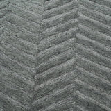 Modern Herringbone Chevron Collection Area Rug - Handmade Wool Carpet