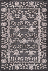 New Hand Made Kennedy Charcoal 100% Imported Wool Area Rug