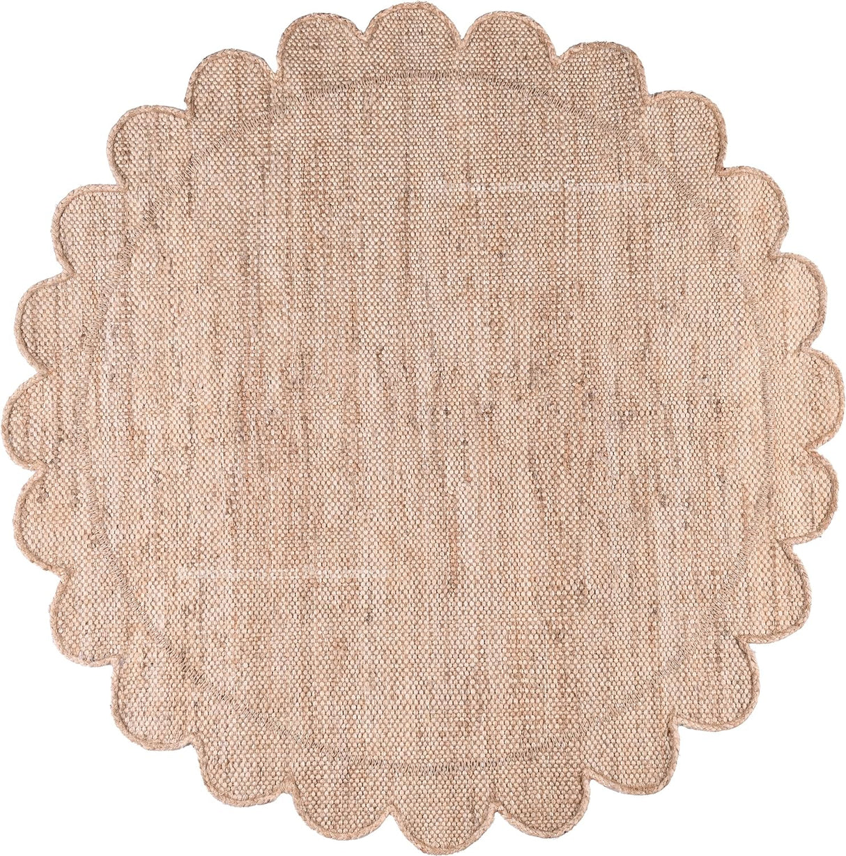 Handmade Jute Area Rug - Natural Fiber Carpet