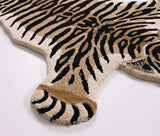 Premium Hand-Tufted Tiger Wool Area Rug - Soft, Plush & Durable Animal Print Carpet