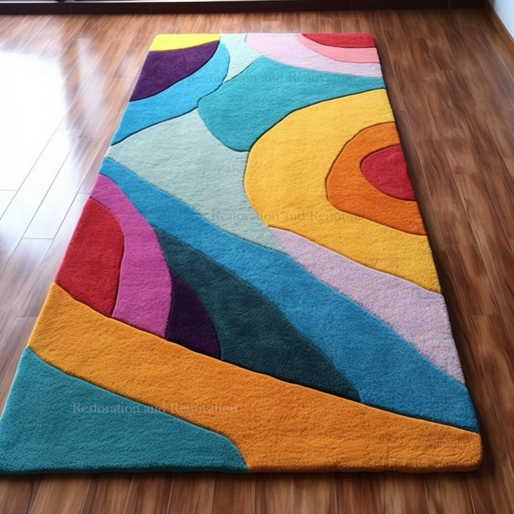 Modern Runner Wool Area Rug