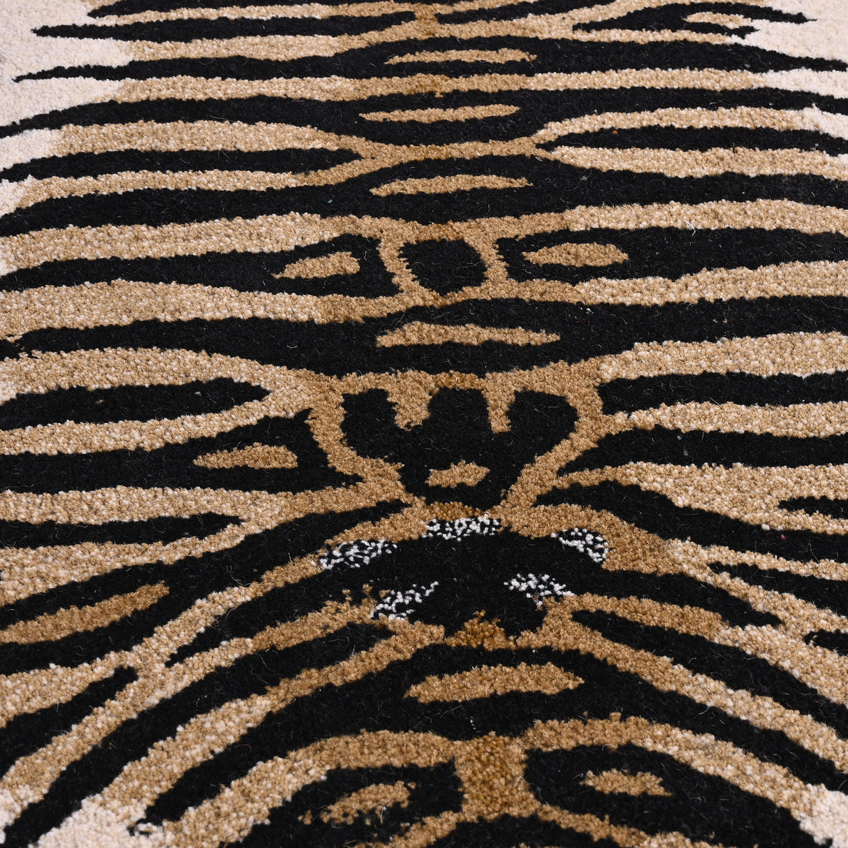 Premium Hand-Tufted Tiger Wool Area Rug - Soft, Plush & Durable Animal Print Carpet