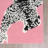 Climbing Jaguar Modern Handmade Wool Area Rug