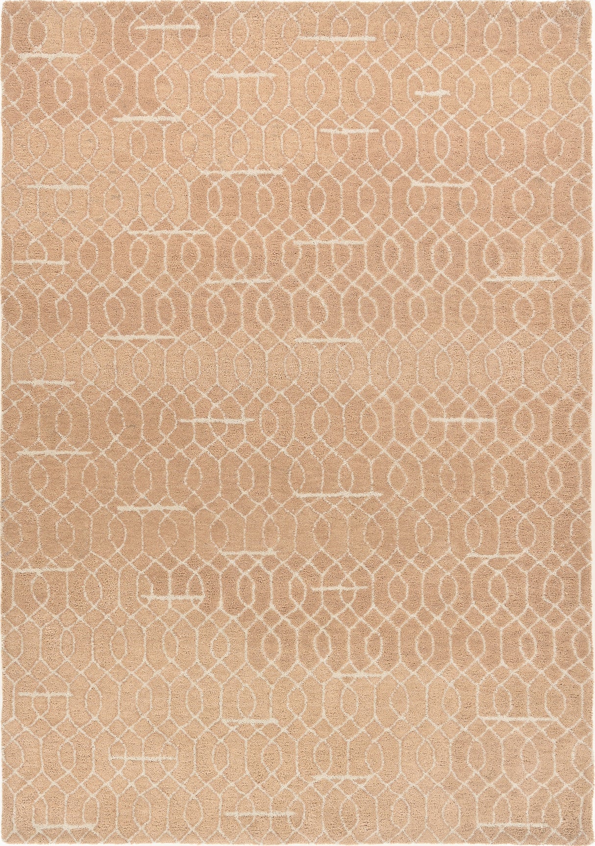 Modern Hand-Tufted Geometric Patterned Wool Area Rug for Living Room, Bedroom, and Home Décor – Soft and Plush Carpet for Cozy and Stylish Interiors