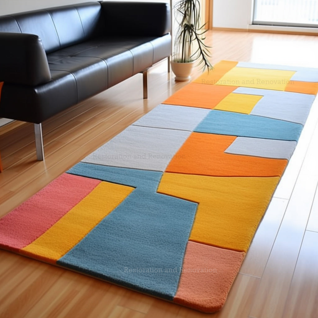 Modern Runner Wool Area Rug