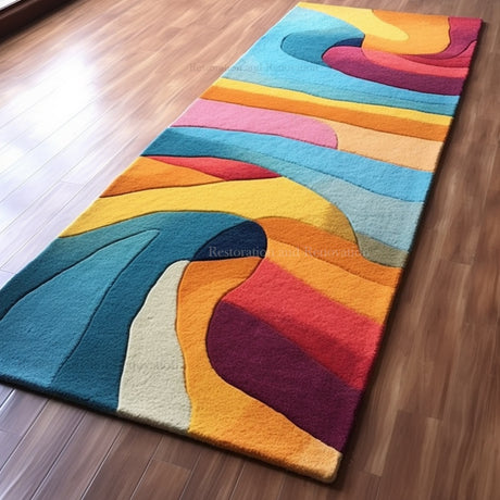 Modern Runner Wool Area Rug