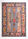 Traditional Oushak Wool Area Rug in Grey and Multicolor