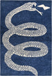 Hand-Tufted Snake Wool Area Rug - Modern Animal Design, Thick, Soft & Durable Carpet